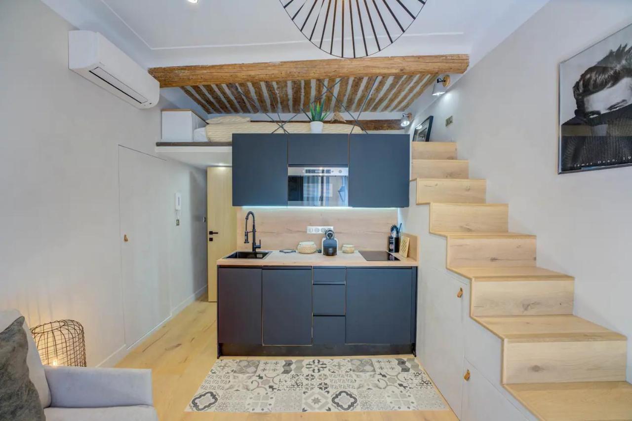 Luxe Duplex Studio Apt/Mezzanine/nr Shops&Cafes Antibes Esterno foto
