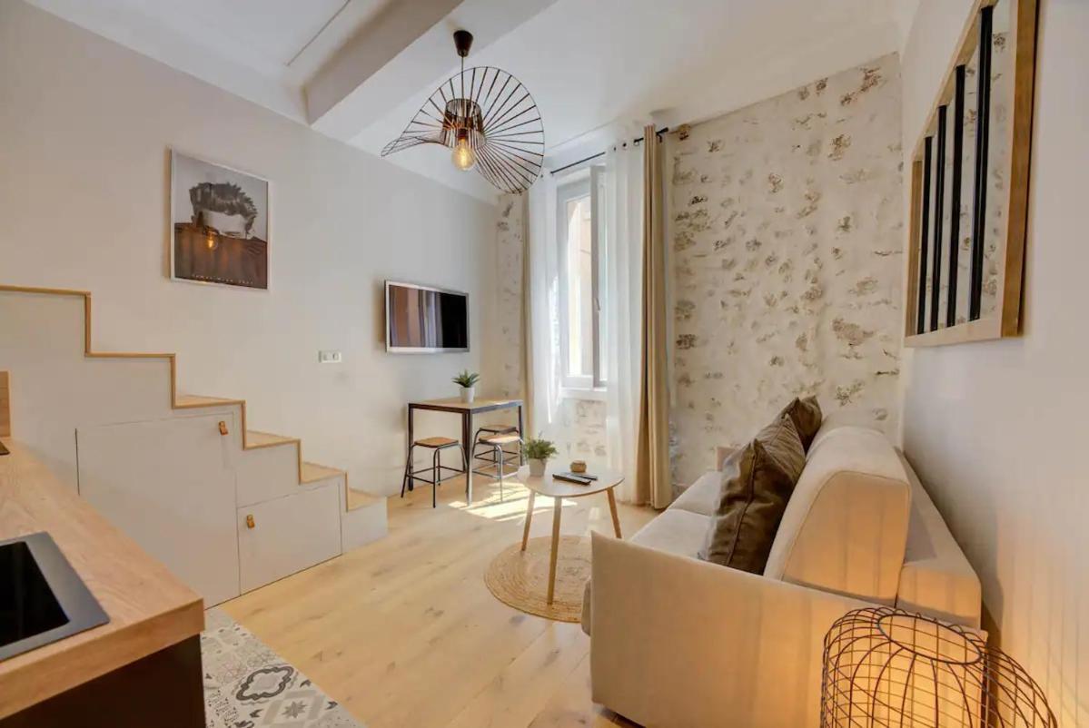 Luxe Duplex Studio Apt/Mezzanine/nr Shops&Cafes Antibes Esterno foto